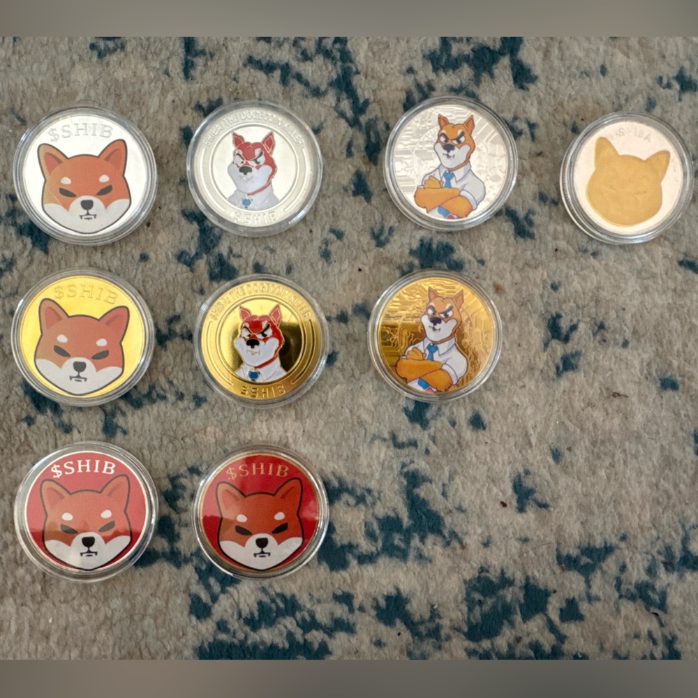 Crypto ** 
Shiba Inu Collectible Coins Set crypto currency